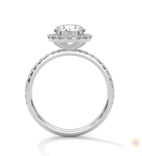 1.80 Ct. Round Halo Lab Diamond Ring