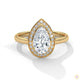 1.85 Ct. Pear Halo Diamond Engagement Ring
