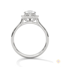 1.85 Ct. Pear Halo Diamond Engagement Ring