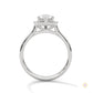 1.85 Ct. Pear Halo Diamond Engagement Ring