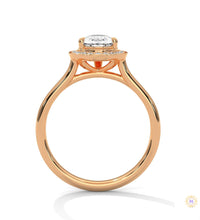 1.85 Ct. Pear Halo Diamond Engagement Ring