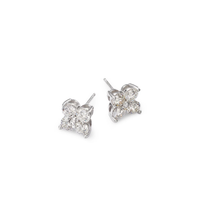 Luxury 14K gold diamond cluster earrings featuring lab-grown diamonds in a timeless floral design. Available in yellow gold, white gold, and rose gold.

