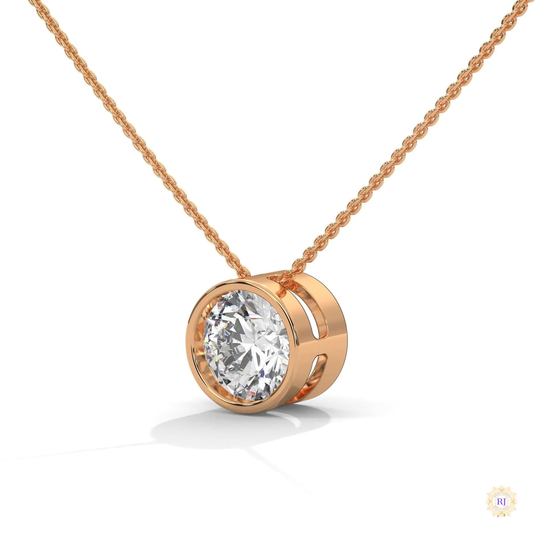 2 CT. Floating Lab Diamond Pendant