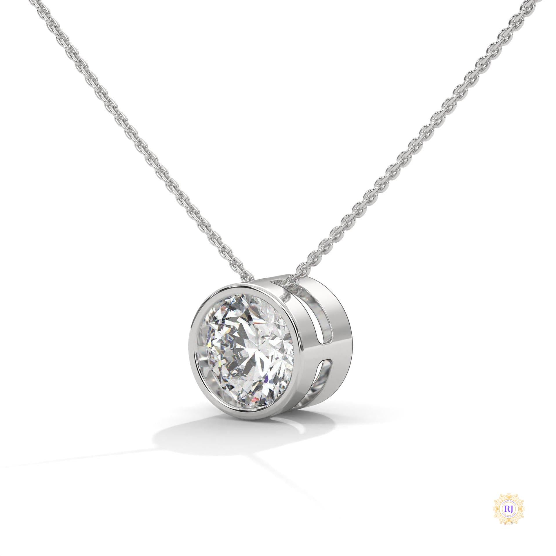 2 CT. Floating Lab Diamond Pendant