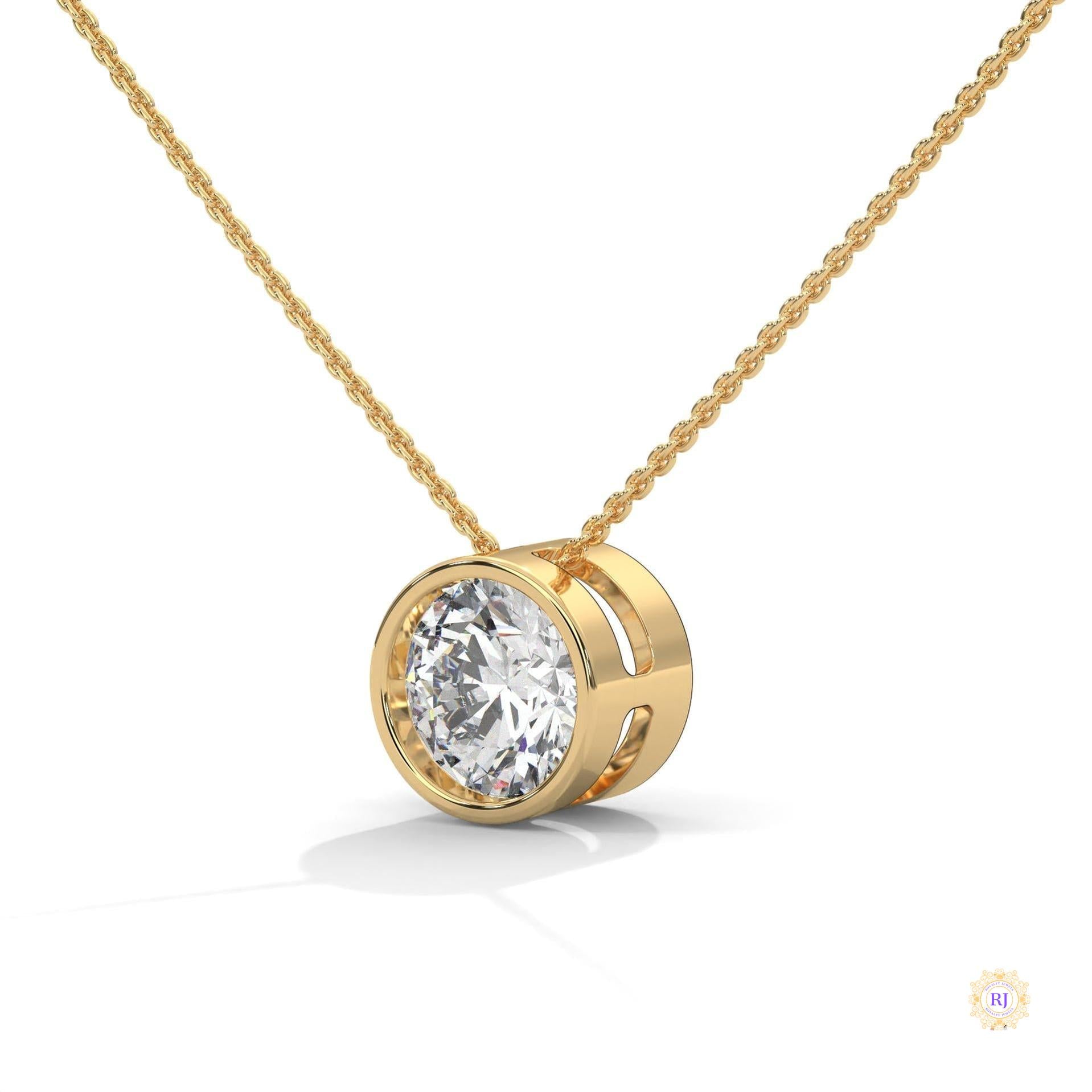 2 CT. Floating Lab Diamond Pendant