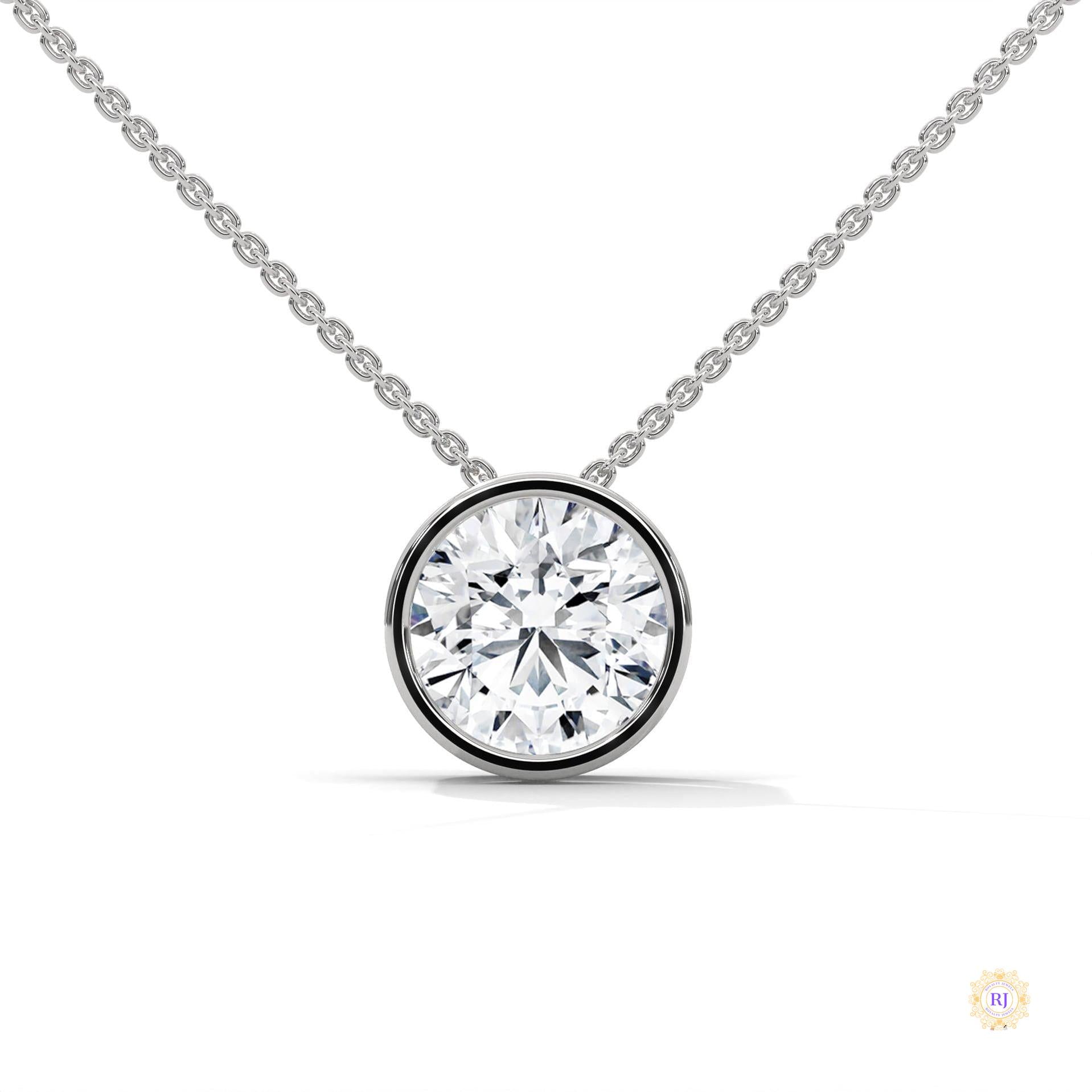 2 CT. Floating Lab Diamond Pendant