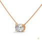 2 CT. Floating Oval Lab Diamond Pendant