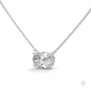 2 CT. Floating Oval Lab Diamond Pendant