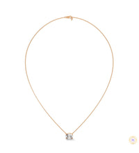2 CT. Floating Oval Lab Diamond Pendant