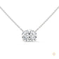 2 CT. Floating Oval Lab Diamond Pendant