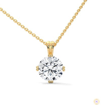 2 CT. Lab Diamond Solitaire Pendant