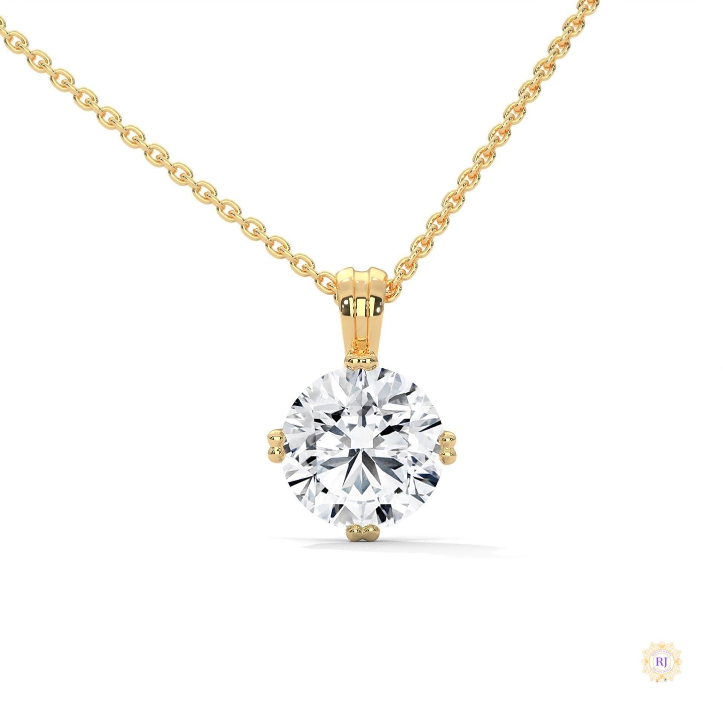 2 CT. Lab Diamond Solitaire Pendant