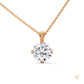 2 CT. Lab Diamond Solitaire Pendant