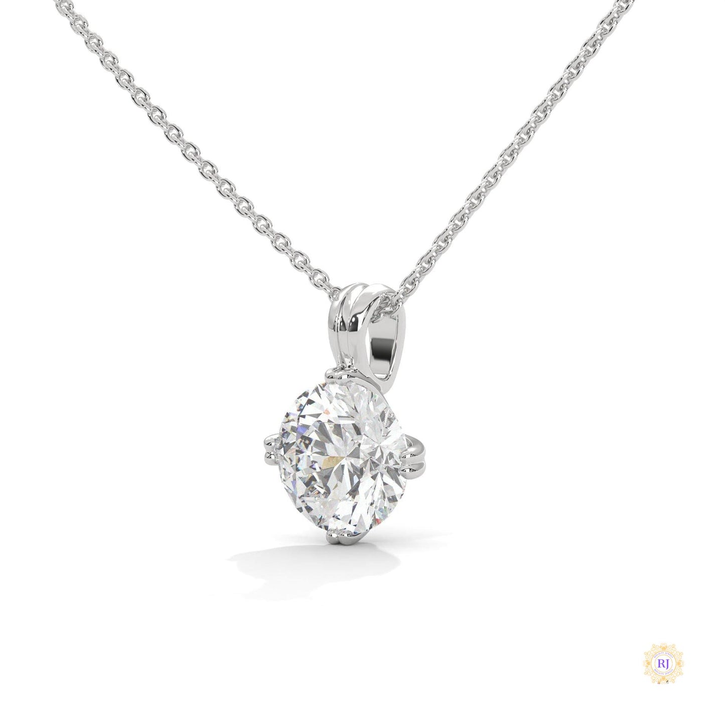 2 CT. Lab Diamond Solitaire Pendant