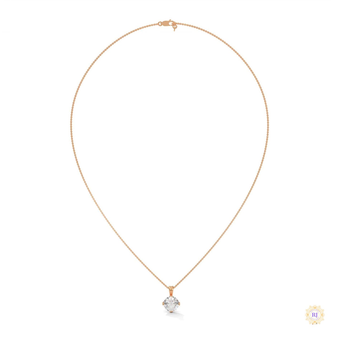 2 CT. Lab Diamond Solitaire Pendant