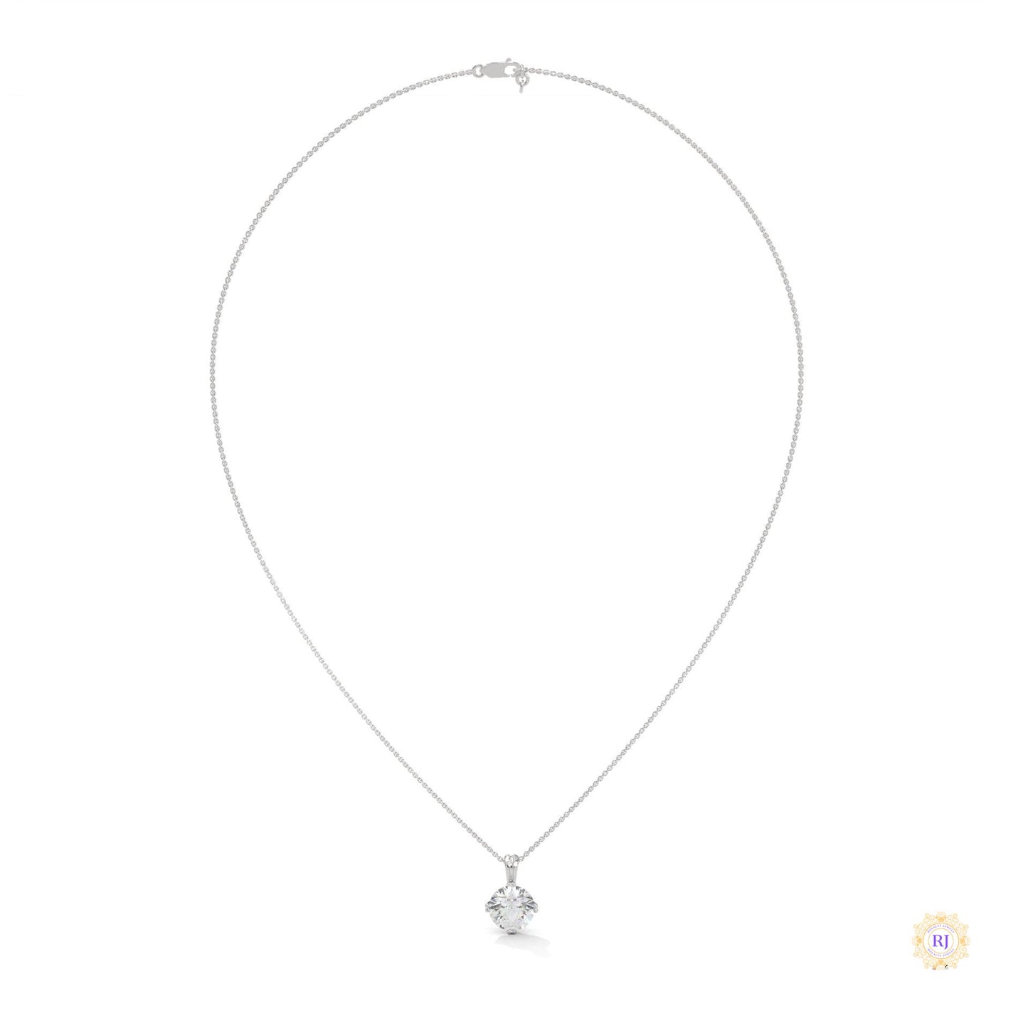 2 CT. Lab Diamond Solitaire Pendant