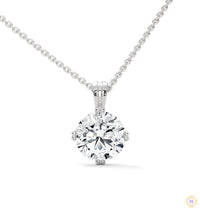 2 CT. Lab Diamond Solitaire Pendant