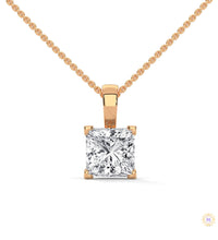 2 CT. Princess-Cut Lab Diamond Pendant