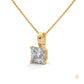 2 CT. Princess-Cut Lab Diamond Pendant