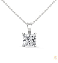 2 CT. Princess-Cut Lab Diamond Pendant