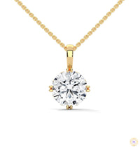 2 CT. Round Diamond Solitaire Pendant