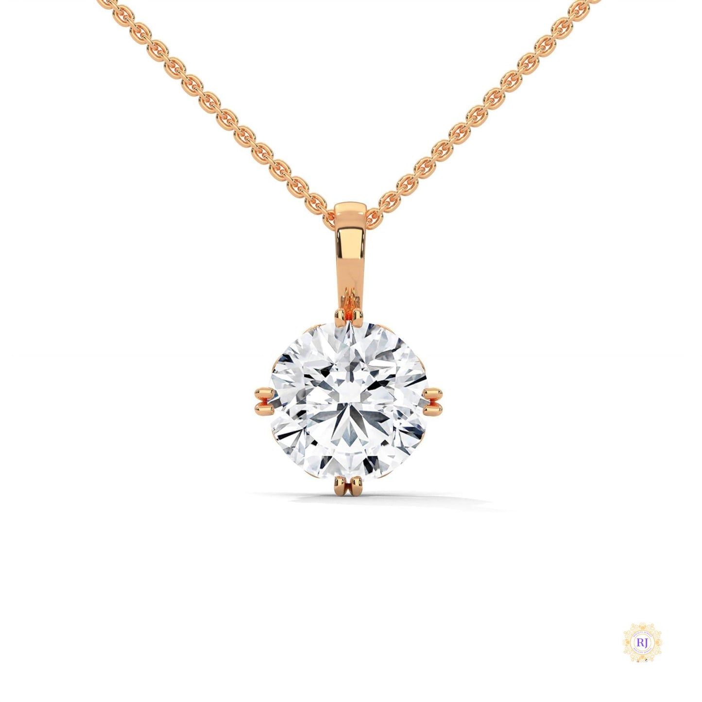 2 CT. Round Diamond Solitaire Pendant