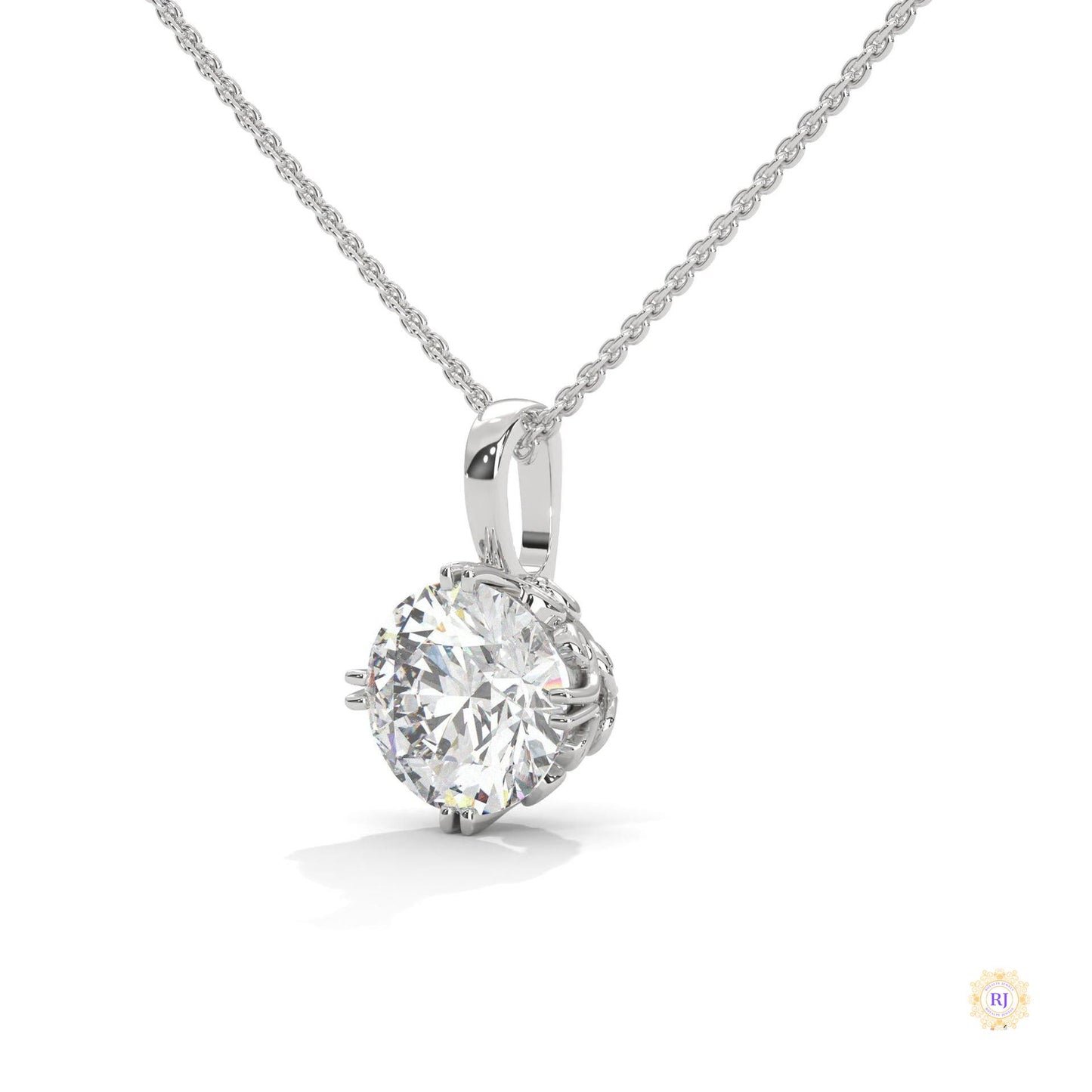 2 CT. Round Diamond Solitaire Pendant