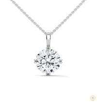 2 CT. Round Diamond Solitaire Pendant
