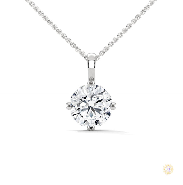 2 CT. Round Diamond Solitaire Pendant