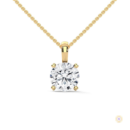 2 CT. Solitaire Lab Diamond Pendant