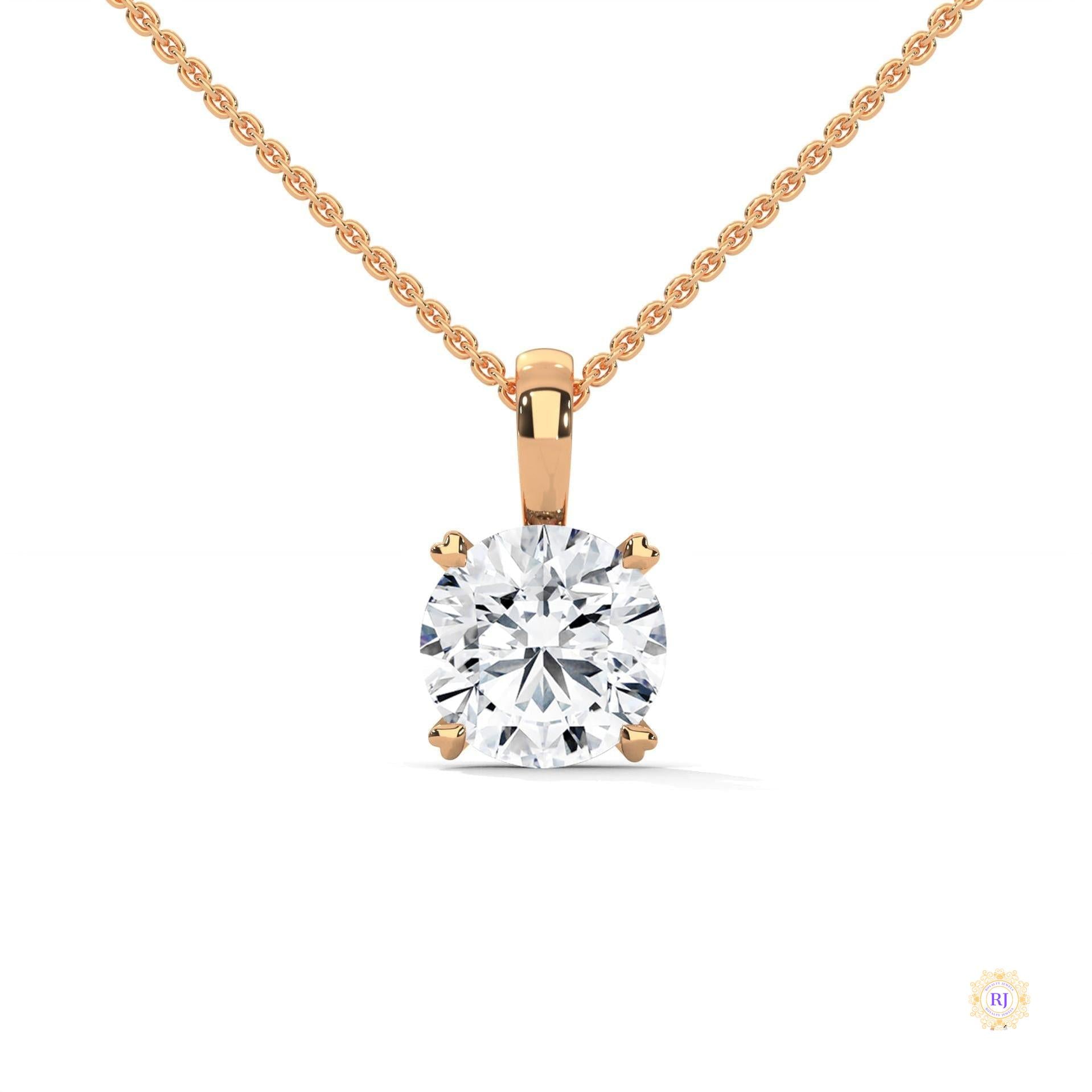 2 CT. Solitaire Lab Diamond Pendant