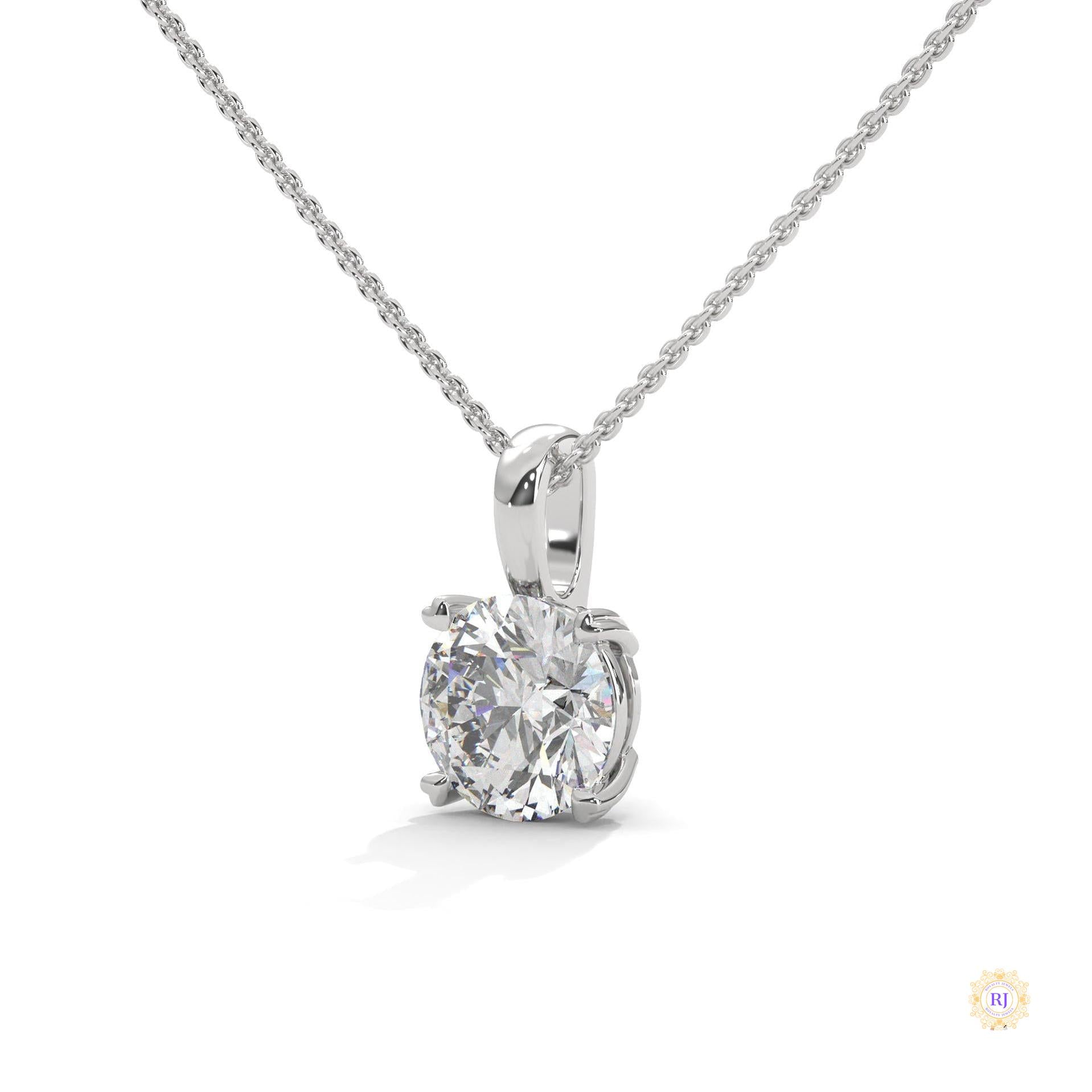 2 CT. Solitaire Lab Diamond Pendant