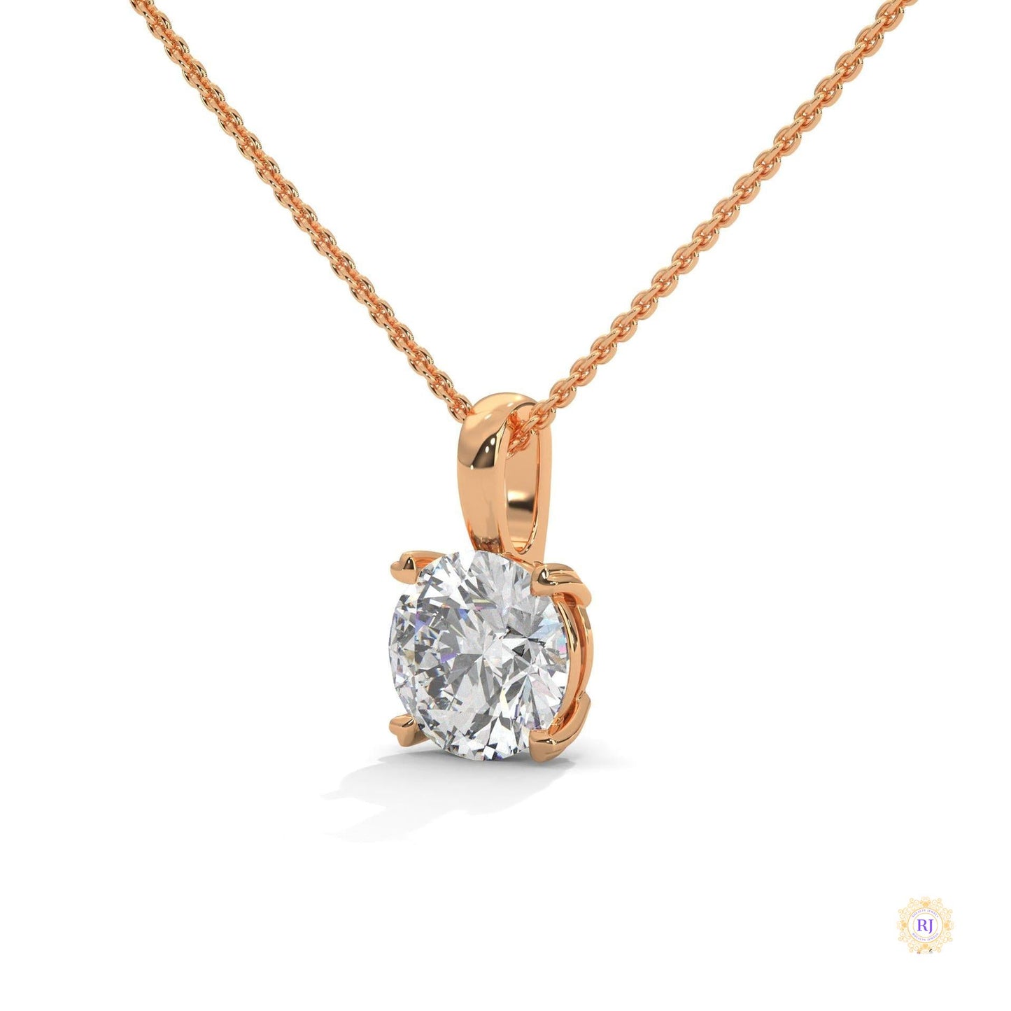 2 CT. Solitaire Lab Diamond Pendant