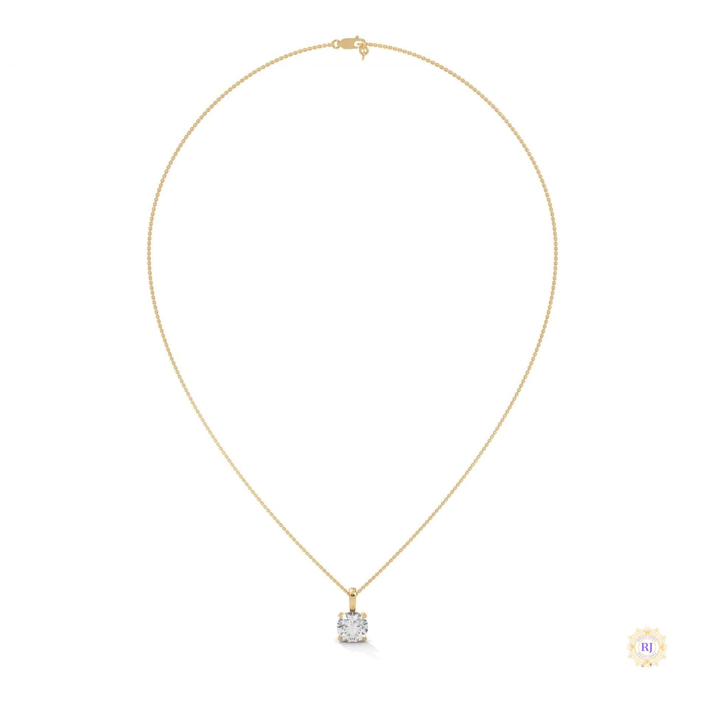 2 CT. Solitaire Lab Diamond Pendant