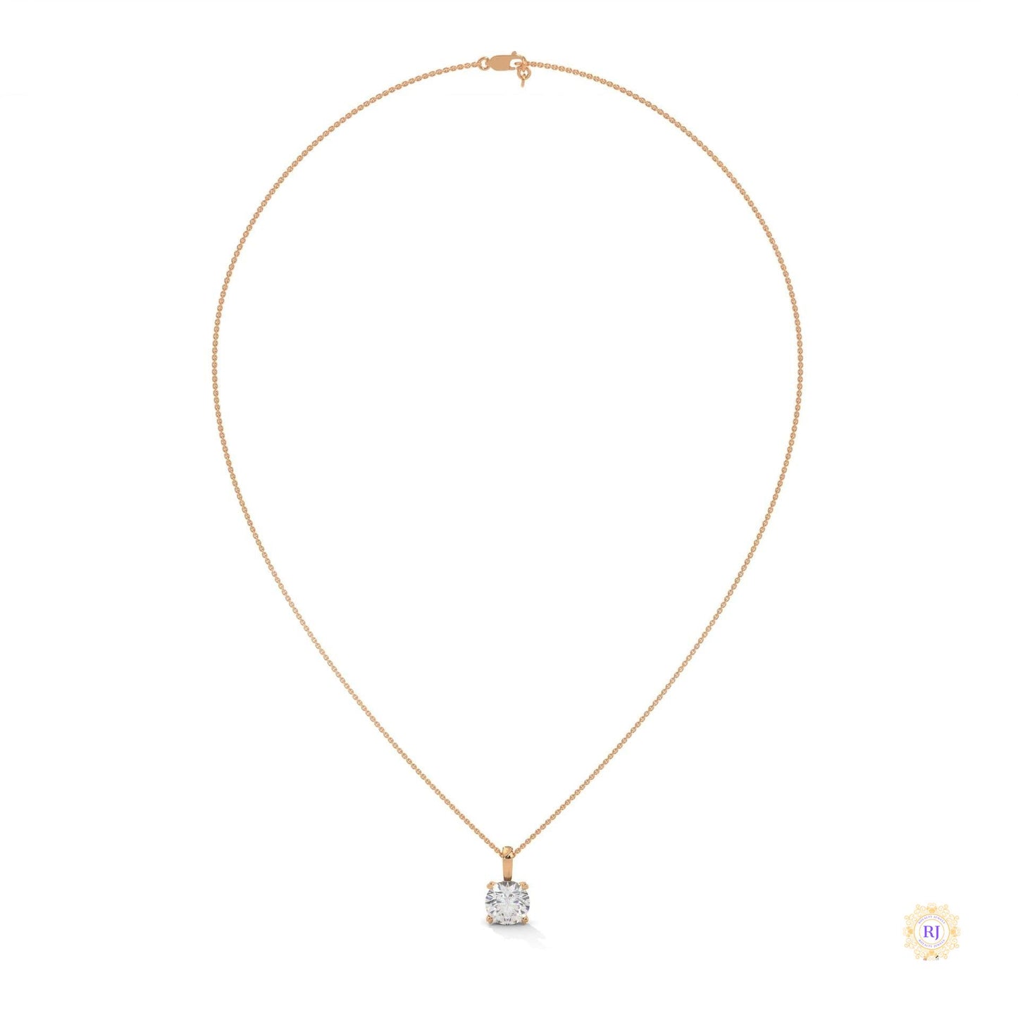 2 CT. Solitaire Lab Diamond Pendant