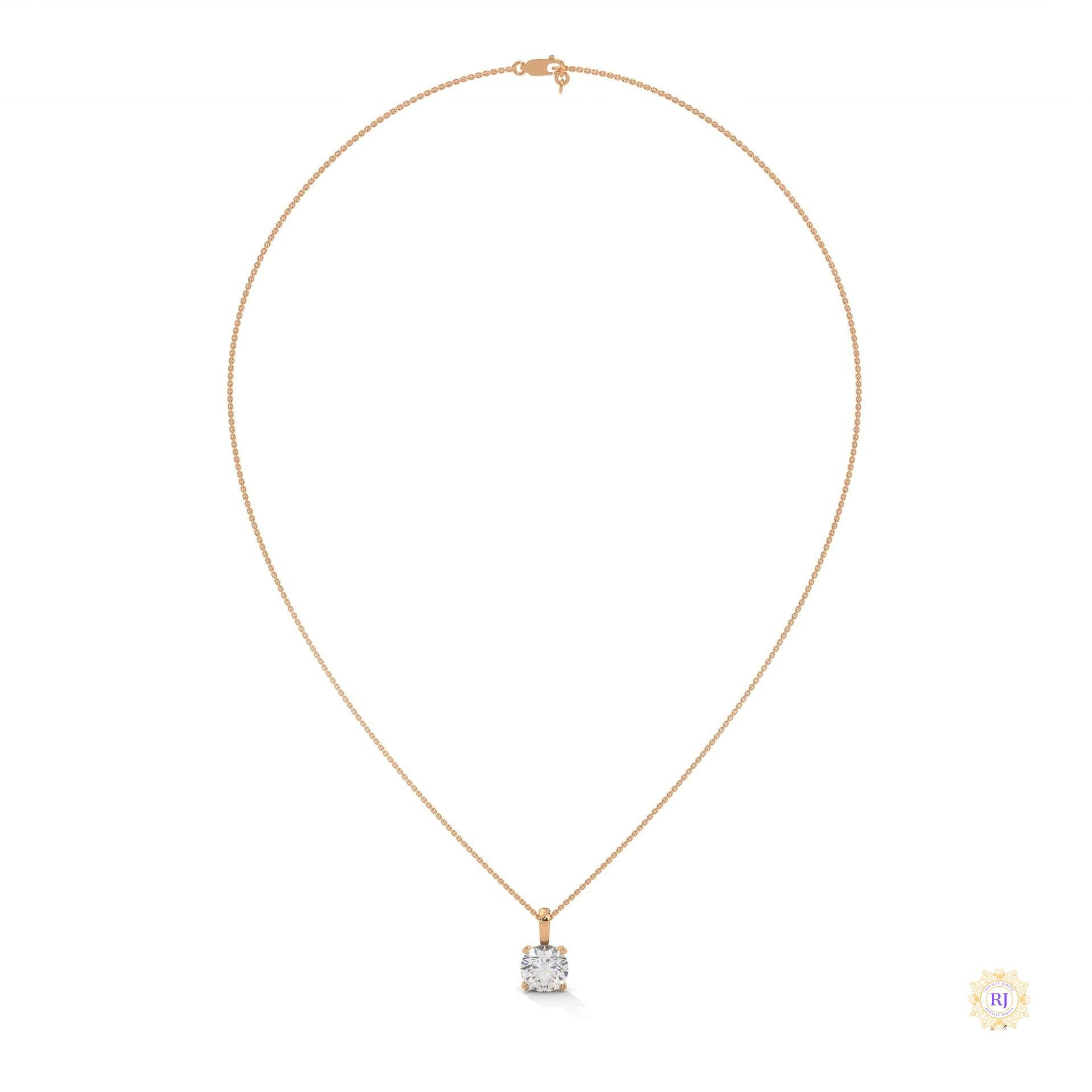 2 CT. Solitaire Lab Diamond Pendant