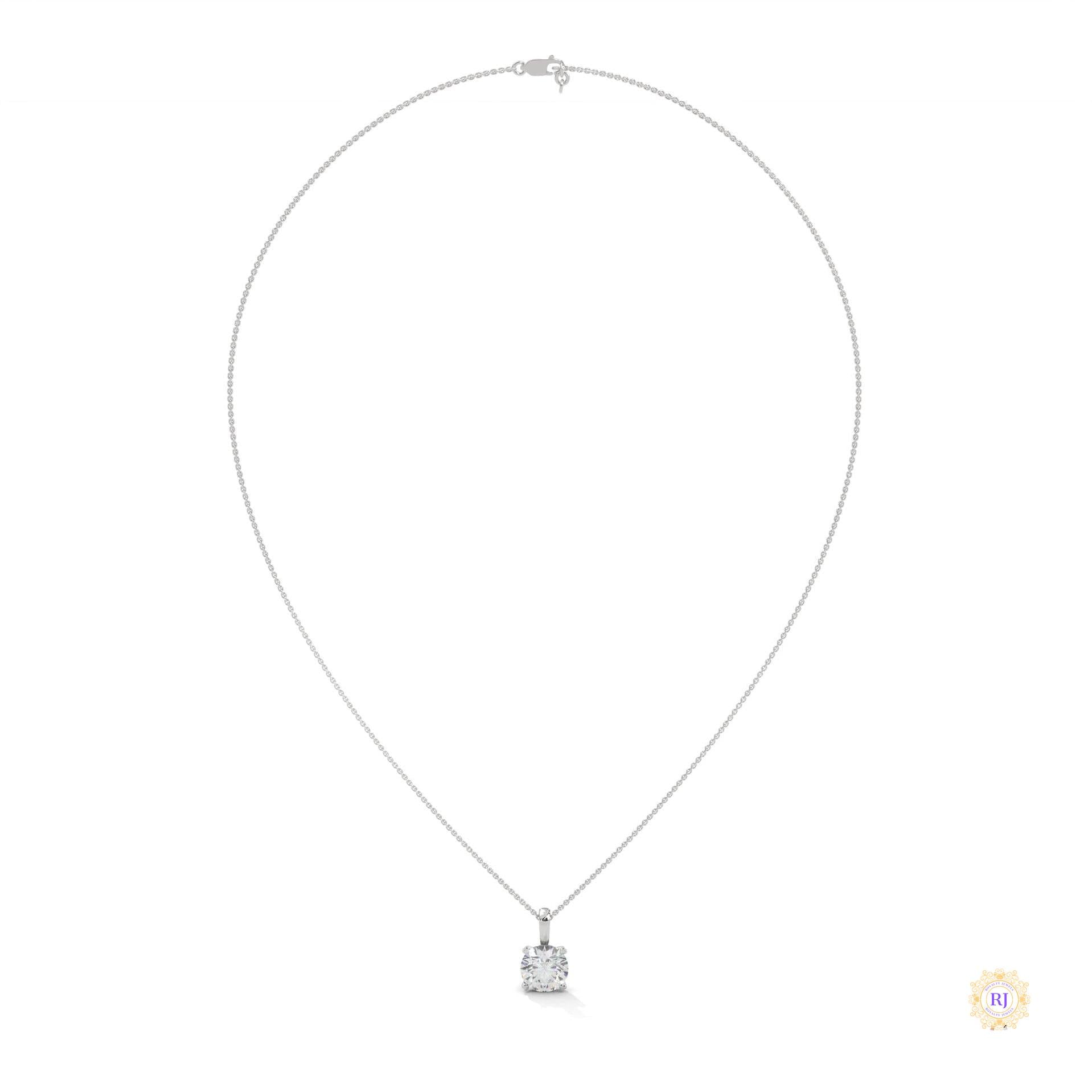 2 CT. Solitaire Lab Diamond Pendant