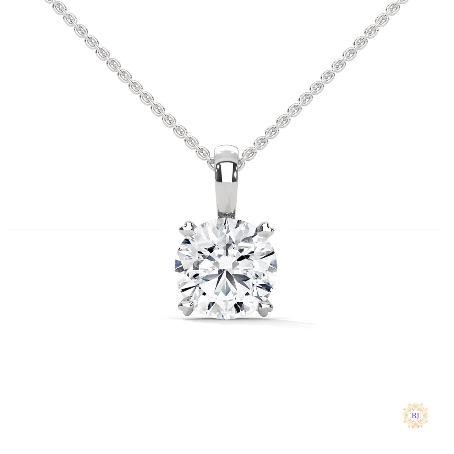 2 CT. Solitaire Lab Diamond Pendant