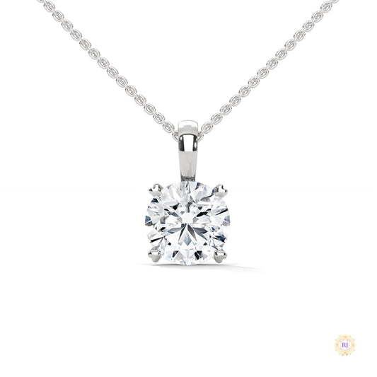 2 CT. Solitaire Lab Diamond Pendant