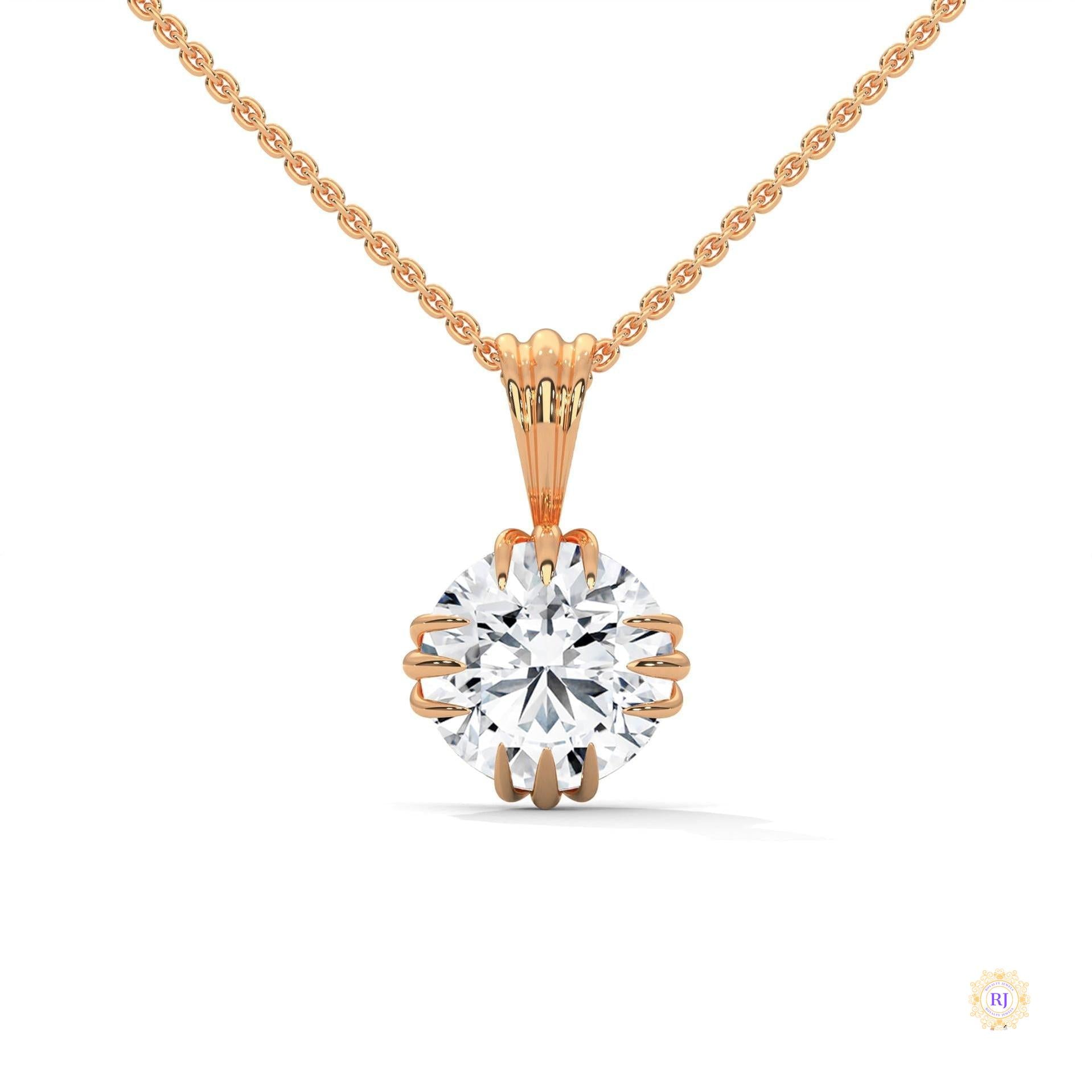 2 CT. Vintage Lab Diamond Pendant