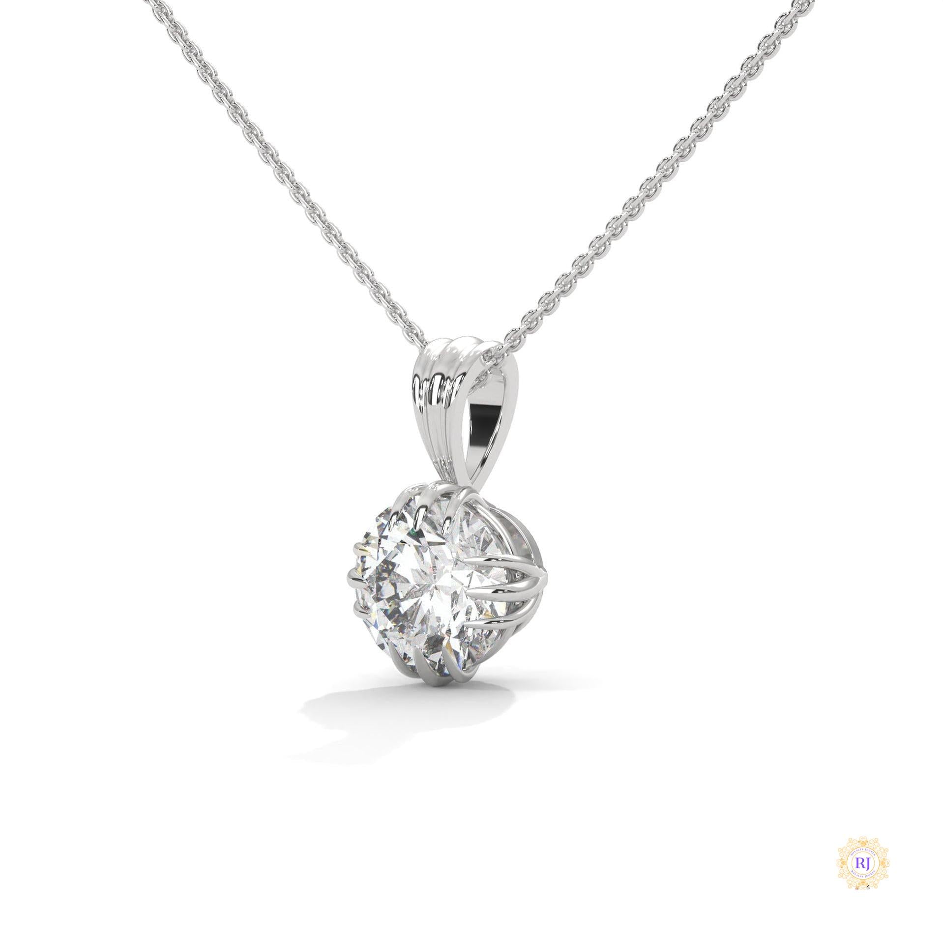 2 CT. Vintage Lab Diamond Pendant
