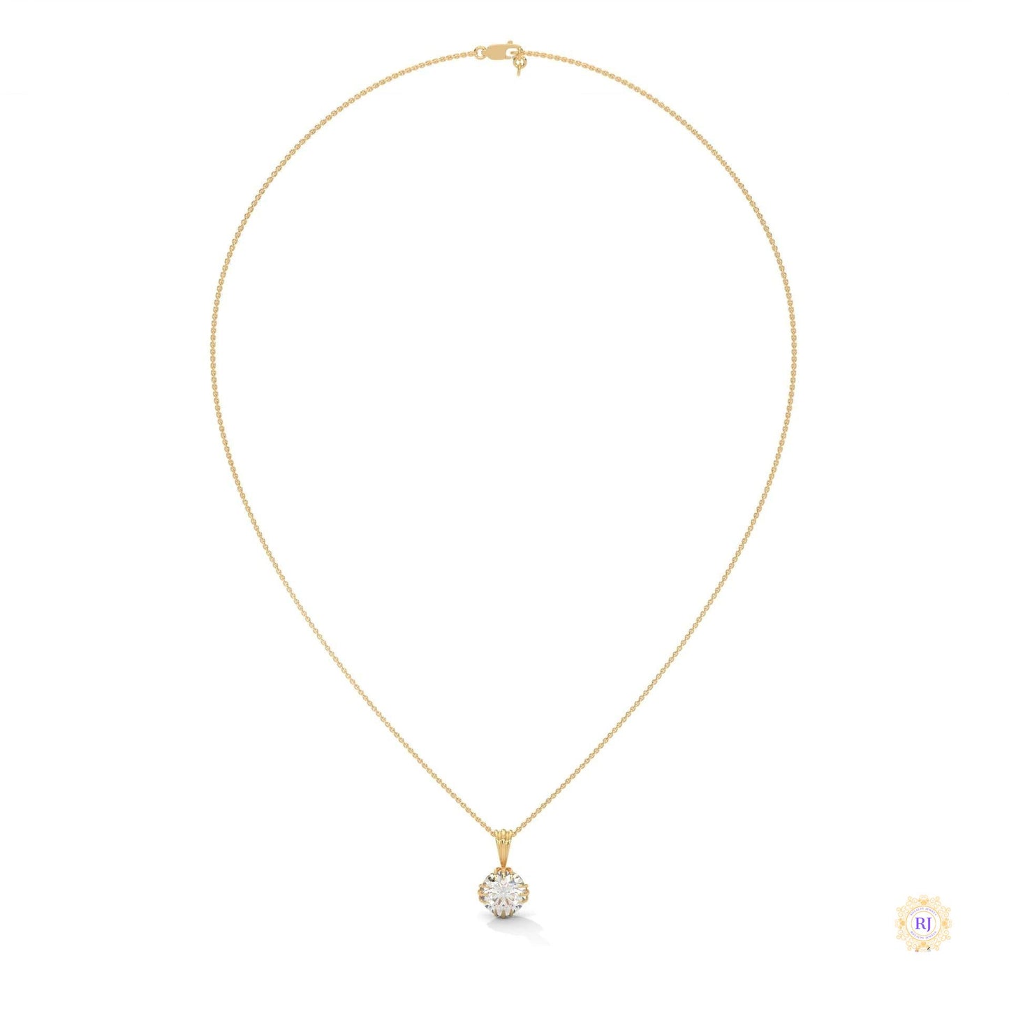 2 CT. Vintage Lab Diamond Pendant