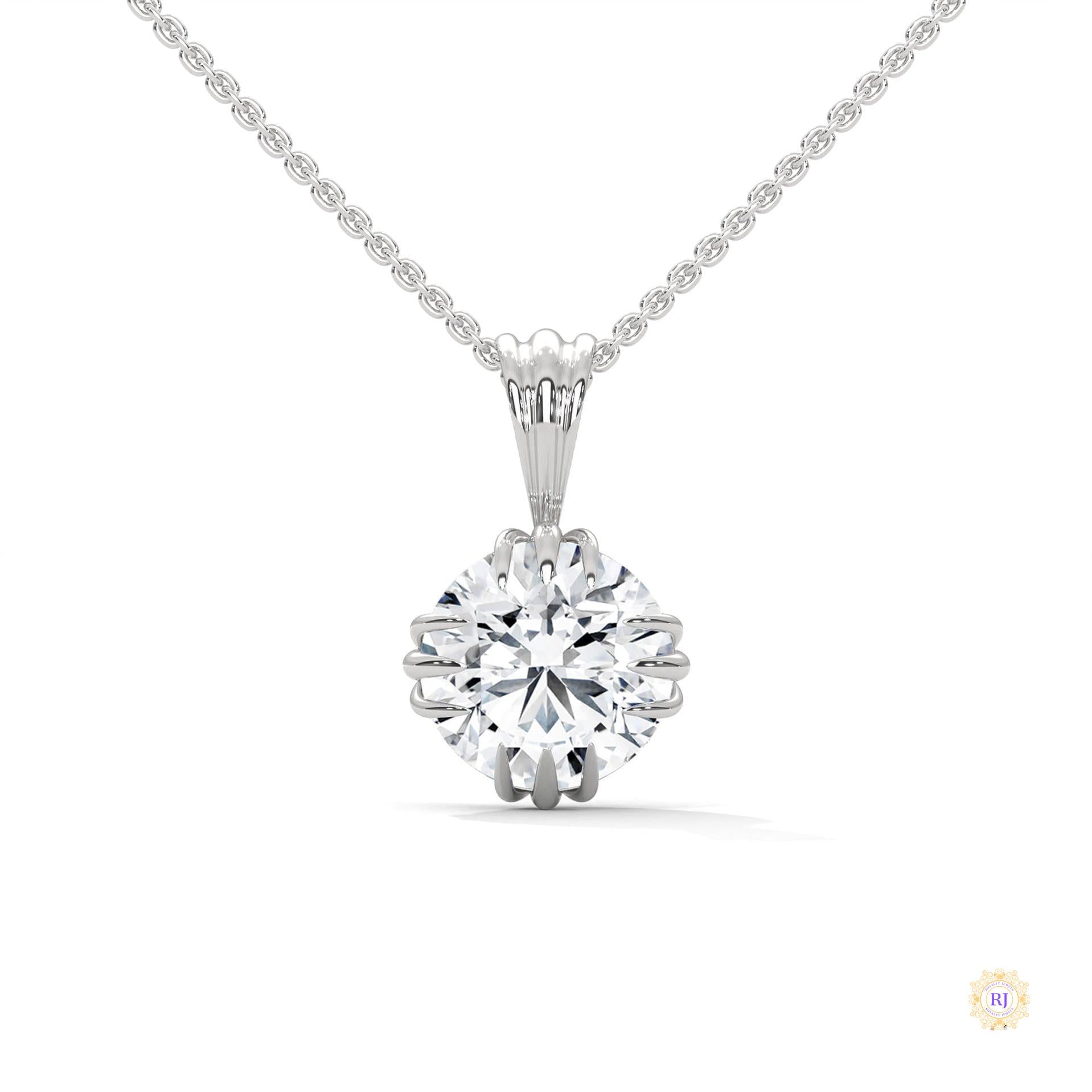 2 CT. Vintage Lab Diamond Pendant