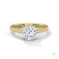2 Ct. Cushion-Cut Solitaire Lab Diamond Ring