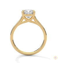 2 Ct. Cushion-Cut Solitaire Lab Diamond Ring