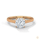 2 Ct. Cushion-Cut Solitaire Lab Diamond Ring