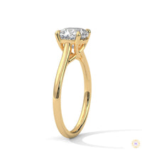 2 Ct. Cushion-Cut Solitaire Lab Diamond Ring
