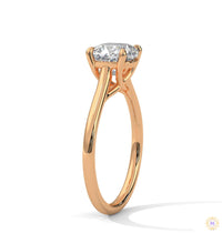 2 Ct. Cushion-Cut Solitaire Lab Diamond Ring