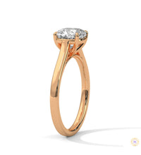 2 Ct. Cushion-Cut Solitaire Lab Diamond Ring