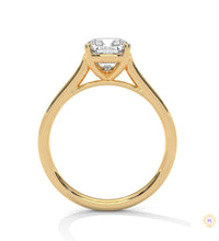 2 Ct. Cushion-Cut Solitaire Lab Diamond Ring